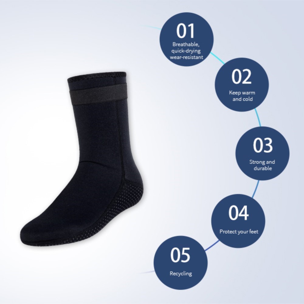Kaus kaki Neoprene, sepatu bot - Wetsuit 3Mm Neoprene ulasan dan harga
